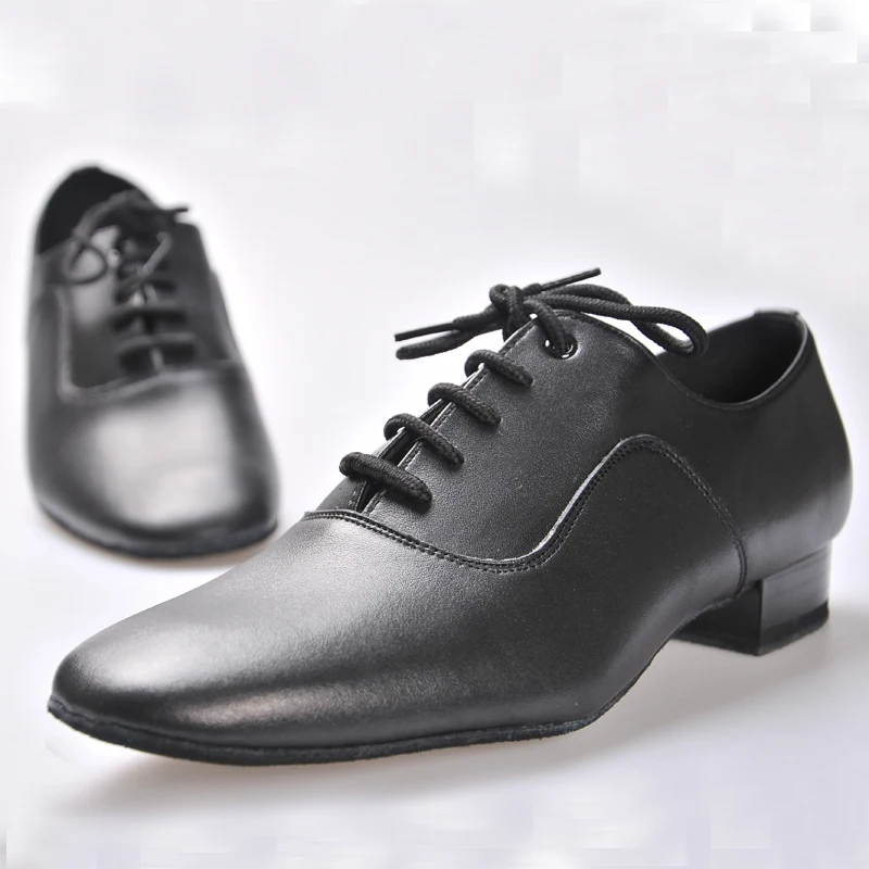 Latin shoes BD Dance shoes for Men Boy Ballroom 100% Cowhide Durable wear Social dance Genuine Leather Jazz shoes Non-slip sole