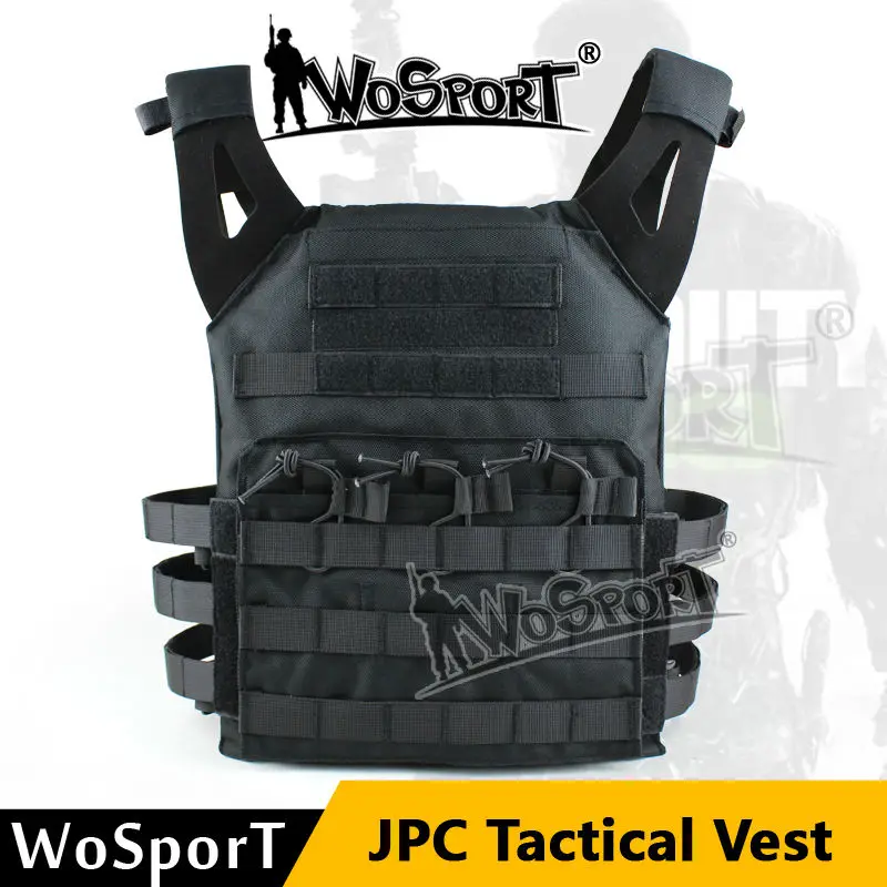 WoSporT военный тактический JPC жилет грудь снаряжение Перемычка Перевозчик нейлон