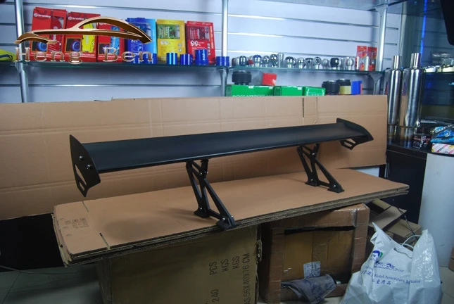 

HB Universal Black Auto Car Hatchback SpoilerGT Rear Trunk Wing Racing Spoilers Adjustable Aluminum