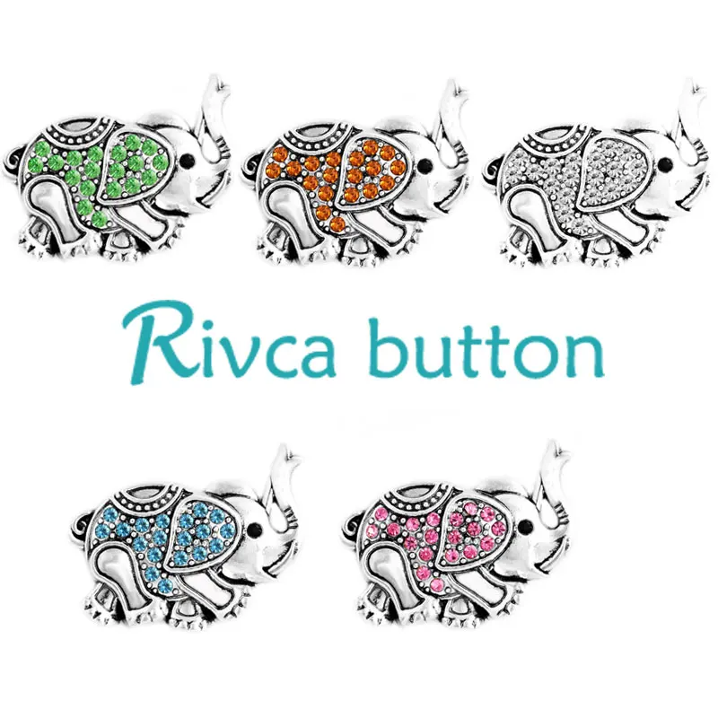 Ювелирные изделия Rivca Новое поступление металлический слон стразы