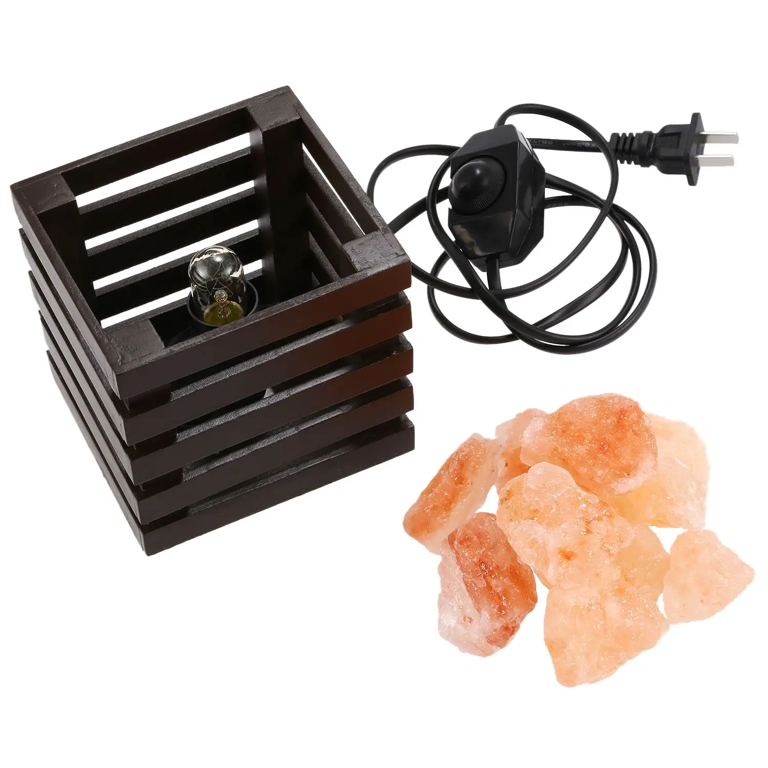 WSFS Гималайская соляная лампа натуральный Гималайский розовый соляной Ночной