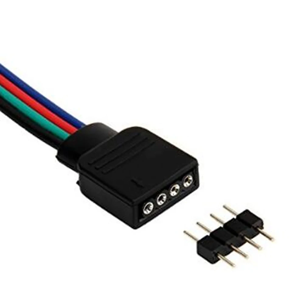 10 шт. 4pin LED разъем адаптер штекер/гнездо Разъем соединительный кабель провод для