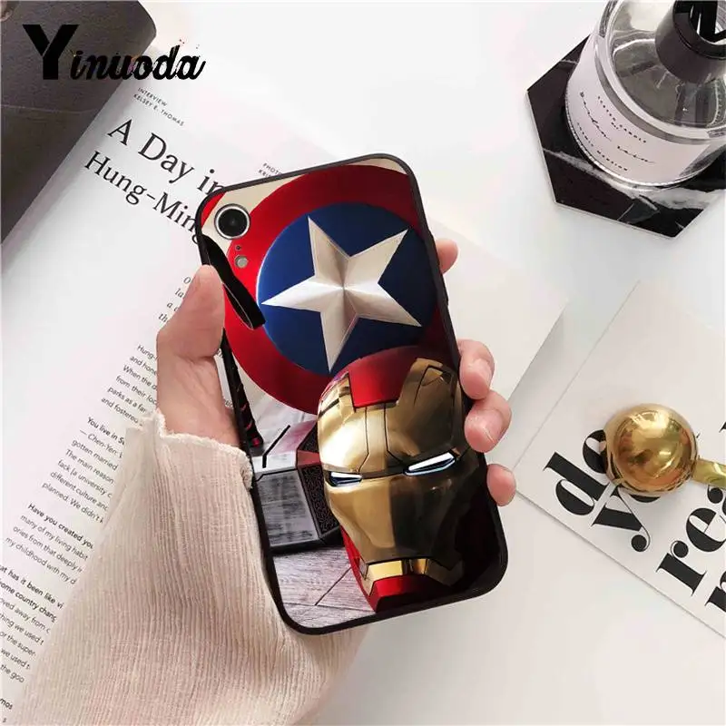 Чехол для телефона Yinuoda Marvel the Avengers Endgame Super hero Captain iPhone 8 7 6 6S 6plus X XS MAX 5 5S SE XR 10 11 pro max |