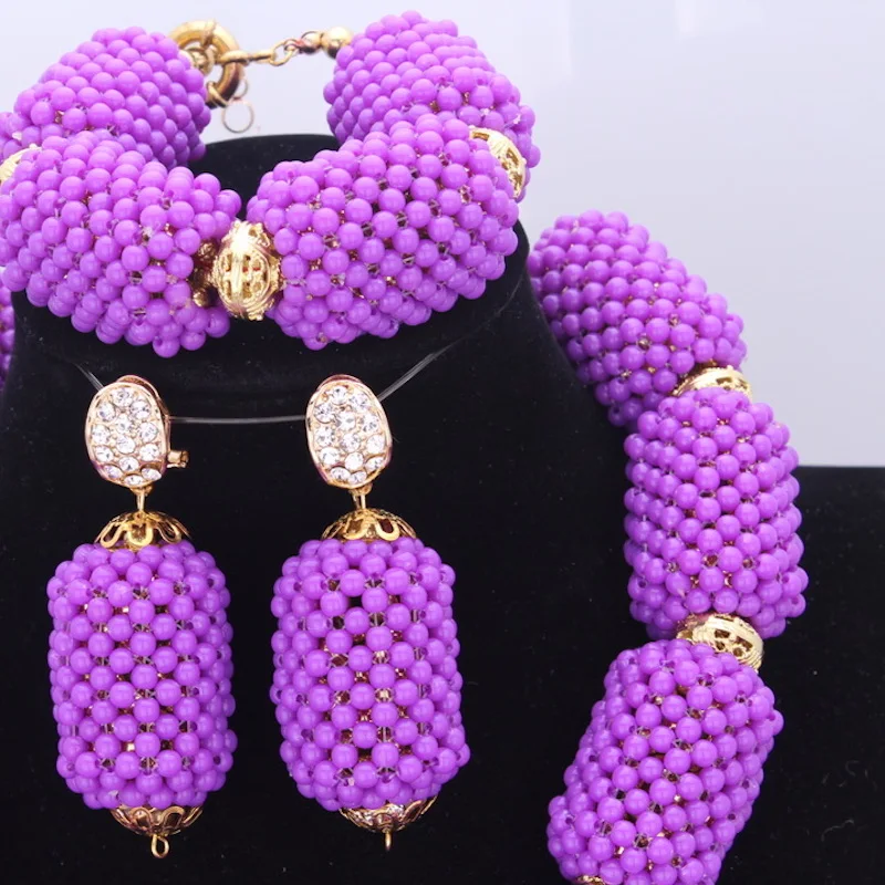 Комплект из колье и серёг медного сплава бусин|statement necklace set|fashion setnecklace set |