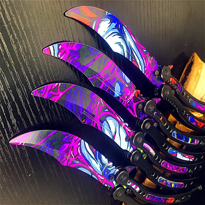 CS нож бабочка Crazy color складной для самозащиты|Ножи| |