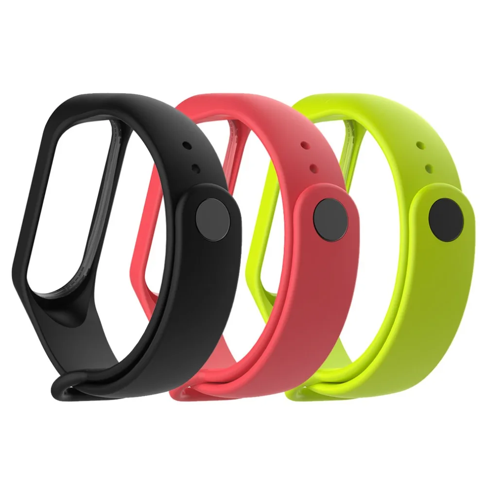 Силиконовый ремешок для Xiaomi Mi Band 3 и Защита экрана браслет на запястье