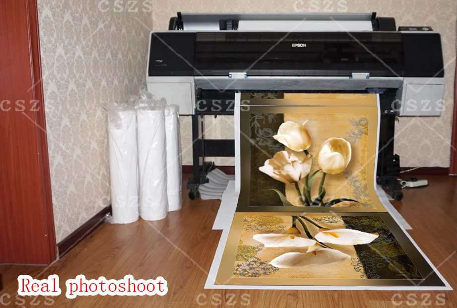 3 Бесплатная доставка дешевая коричневая Орхидея Современная арт деко роспись