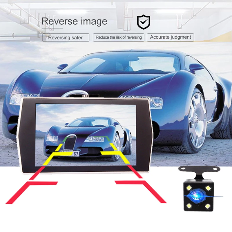 Двойной объектив Dash Cam Автомобильный dvr Автомобильная камера Full HD 1080p 4 &quotips