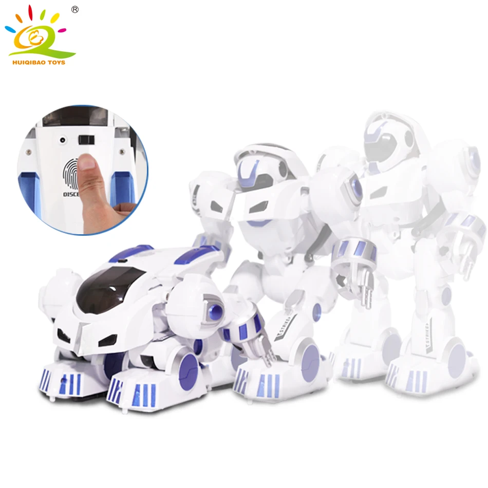 HUIQIBAO TOYS - Управляемый деформирующийся танцующий робот на пульте, электрический игрушечный человекоподобный интеллектуальный робот для детей в подарок.