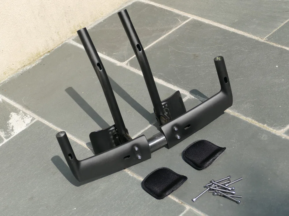 Велосипедный руль для триатлона полностью карбоновый (UD матовый/глянцевый) 2019