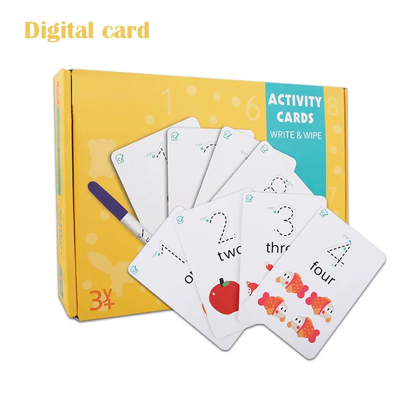 Детский обучающий Английский алфавит/Цифровая карта Запись и протирание