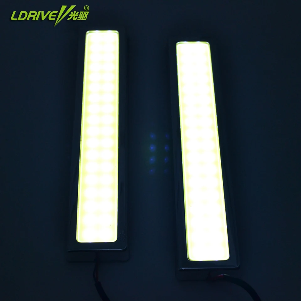 Ходовой товар 100% водонепроницаемые светодиодные дневные ходовые огни COB 2 шт./лот