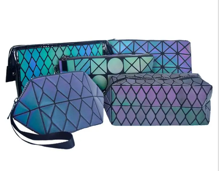 Модная светящаяся женская сумка для макияжа Дамская Косметика Органайзер