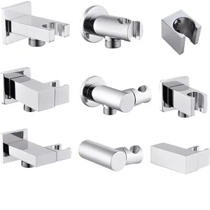 Твердый латунный хромированный держатель для душевой лейки, ручной кронштейн для душа, настенный держатель распылителя для биде, скрытый аксессуар для шоу