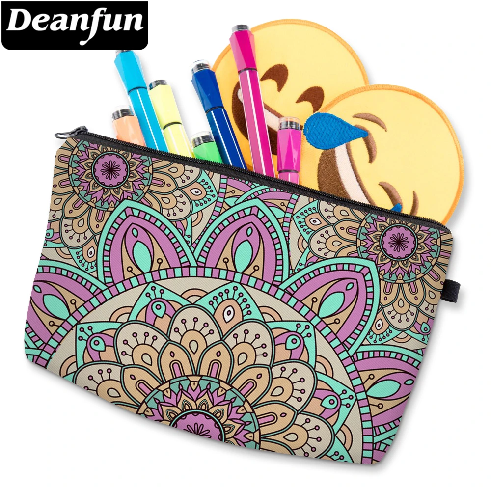 

Deanfun Cosmetic Bags 3D Printed Mandala Flower Makeup Organizer for Women Travel 51272