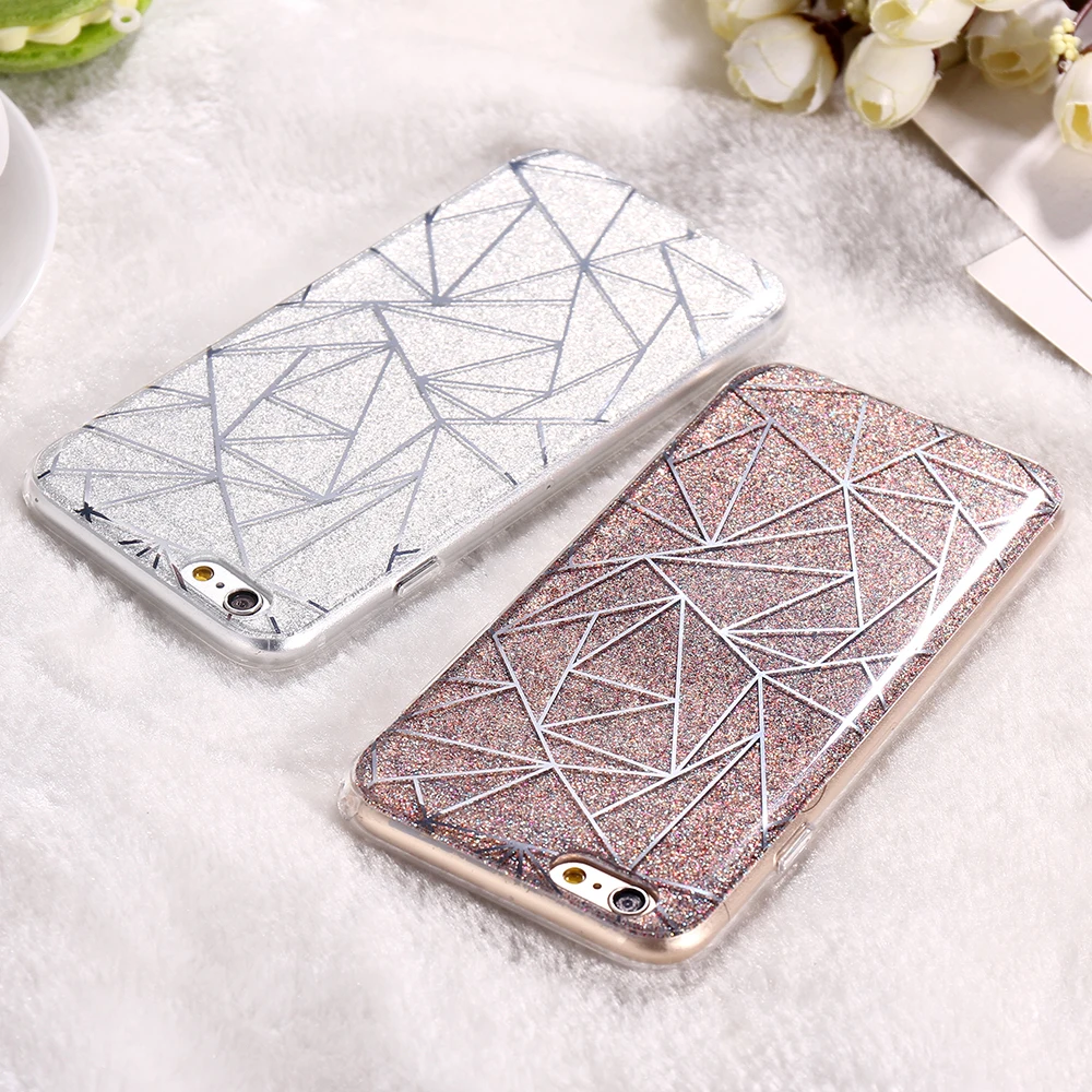 KISSCASE Plating Shining Phone Case For iPhone 6 6s 7 8 Plus 5 5S SE Shiny Bling TPU + PC Cover Coque Huawei P10 Caso |