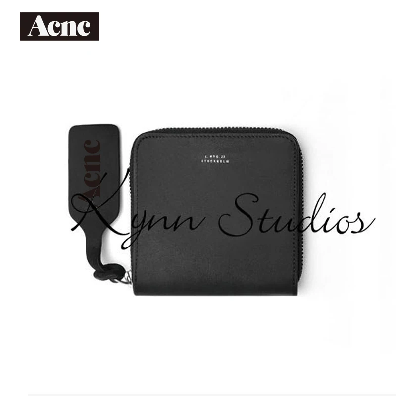 Acne женский короткий Стандартный кошелек из натуральной кожи Модный от acne