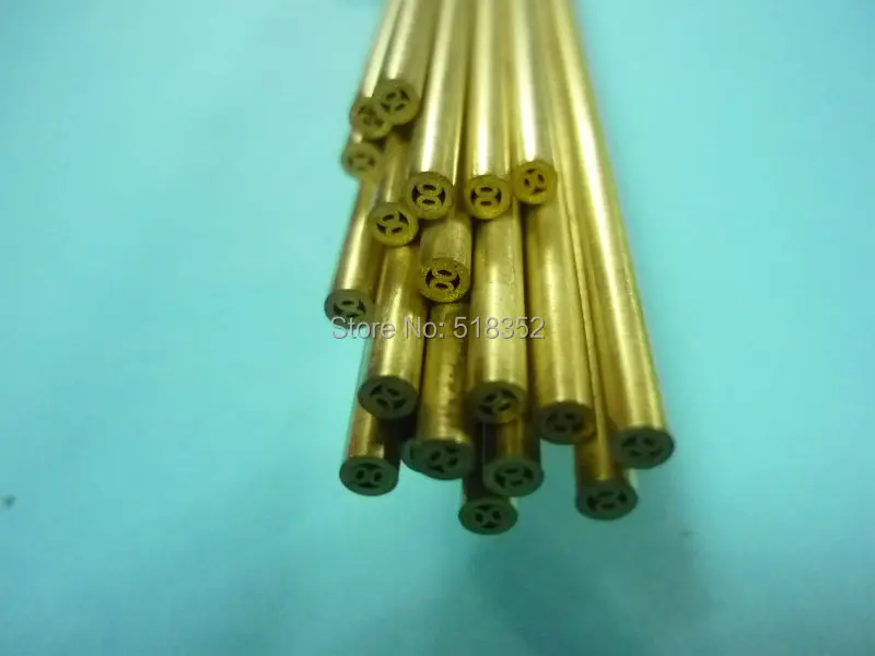 4.5mmx400mm Multihole Ziyang Brass Electrode Tube for EDM Drilling Machines