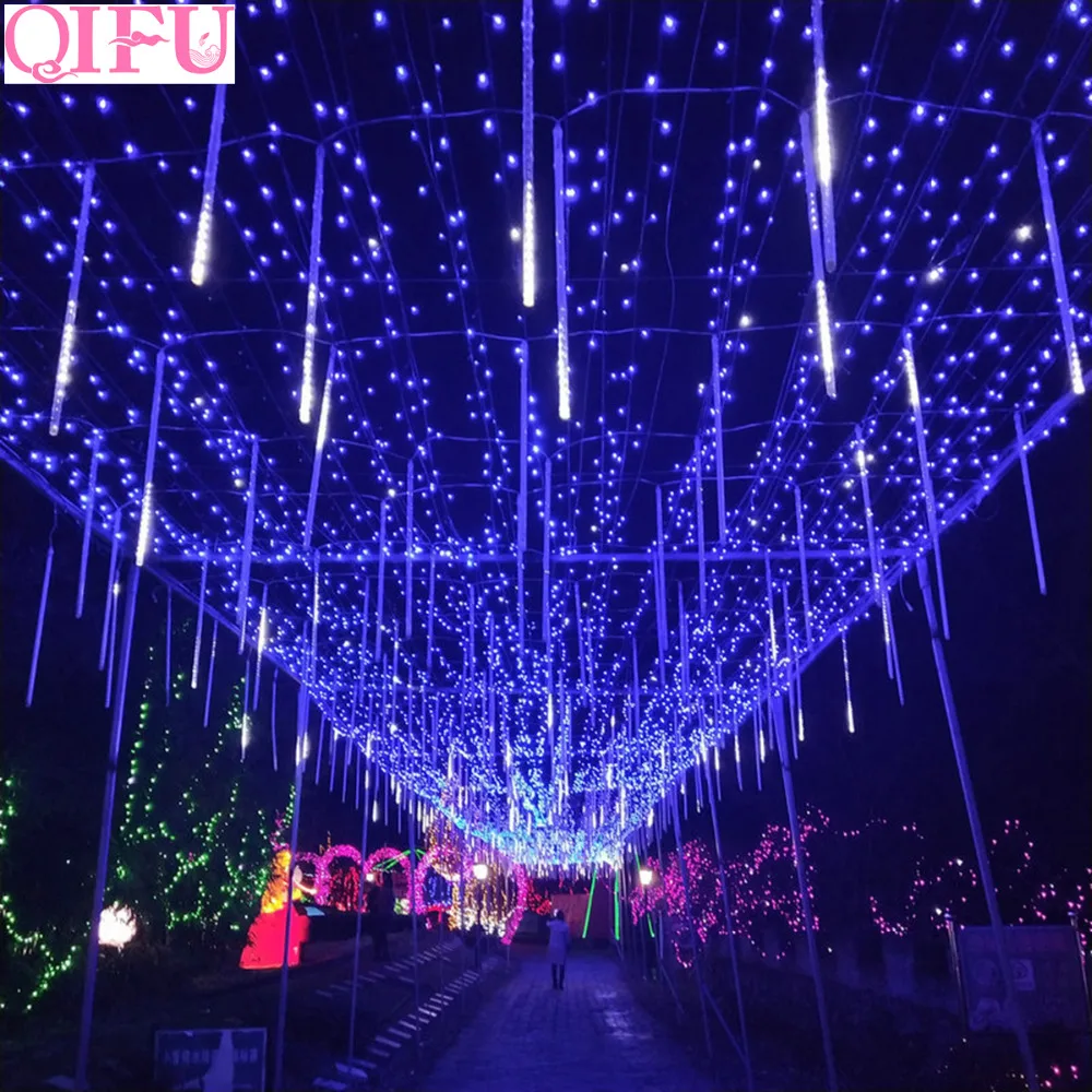 QIFU 8 шт. 30 см 96LED дождевик романтическое свадебное украшение светодиодные