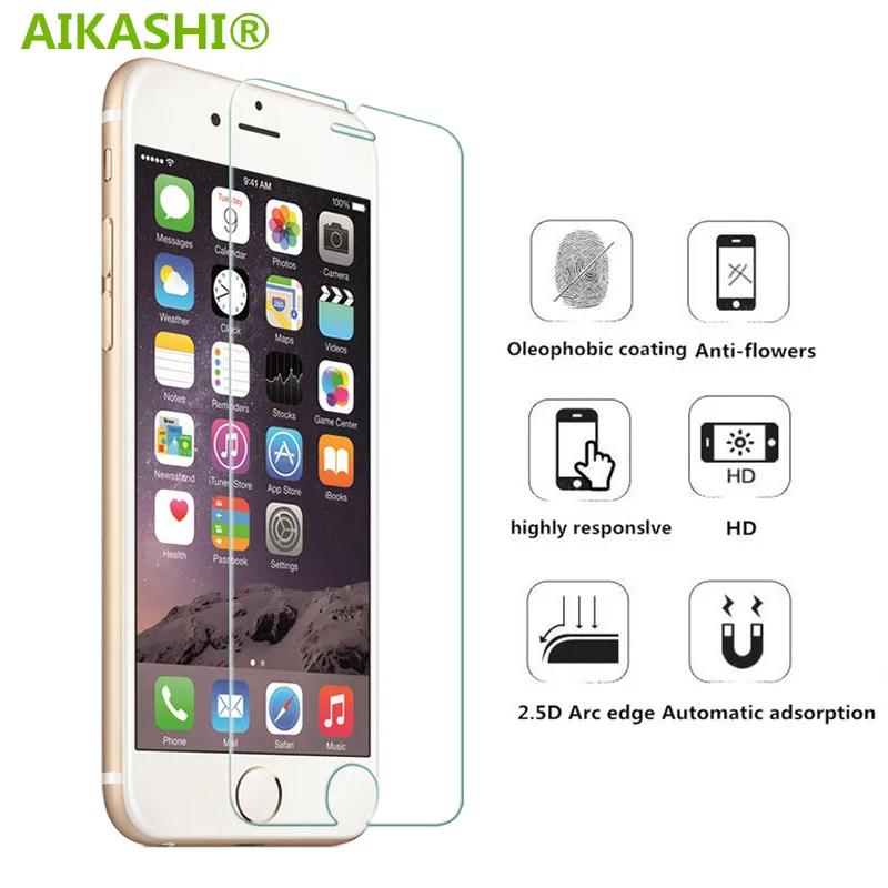 Закаленное стекло для iPhone XS XR MAX защитная пленка экрана 8 X 7 6 6S Plus 5 5S SE 1 дюйма
