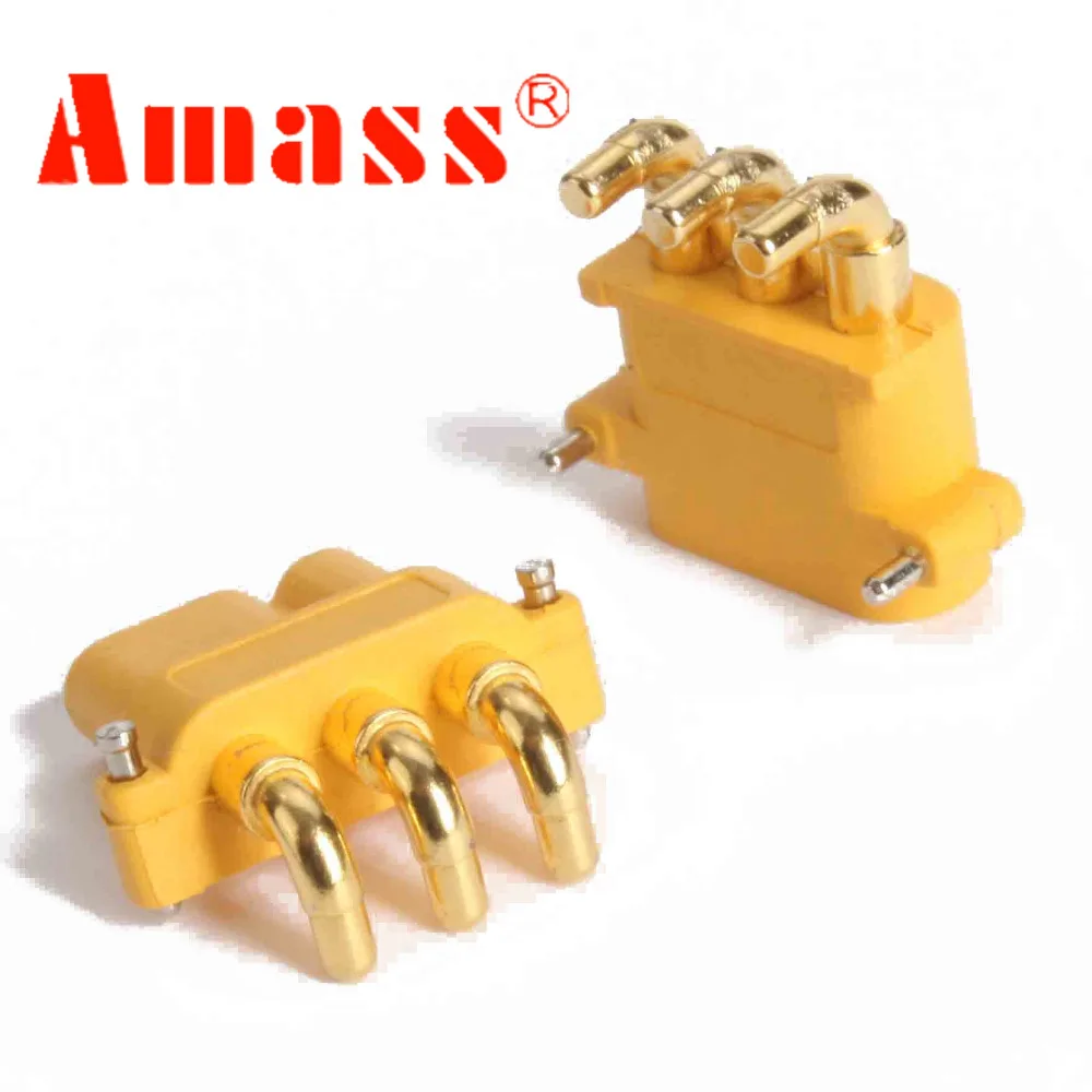 10 x Amass MR30PW разъем с оболочкой женский и мужской для RC Lipo батареи ДУ мультикоптера, самолета(5 пар