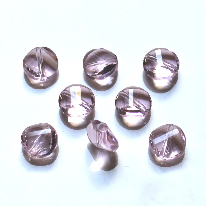 Shangquan Twist Shape AAA Austrian crystal beads 10mm 50pcs Button glass for jewelry making bracelet DIY | Украшения и аксессуары