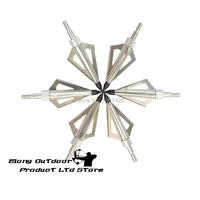 12pcs 125grain silver broadhead 3 blade beast hunting for carbon arrow bolt screw changeable archery bow crossbow free shipping