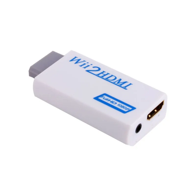 50 шт. для Wii к HDMI 480p 1080P конвертер 2HDMI адаптер 3 5 мм Аудио Видео Выход Full HD