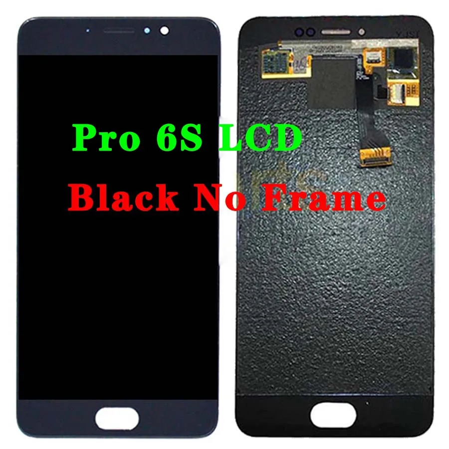 Тестирование ЖК-дисплей Meizu Pro 6 Plus ЖК-дисплей Дисплей кодирующий преобразователь сенсорного экрана в сборе Pro 6 ЖК-дисплей, с корпусом, запасные части для Meizu Pro 6s ЖК-дисплей - Цвет: Black No Frame 6S