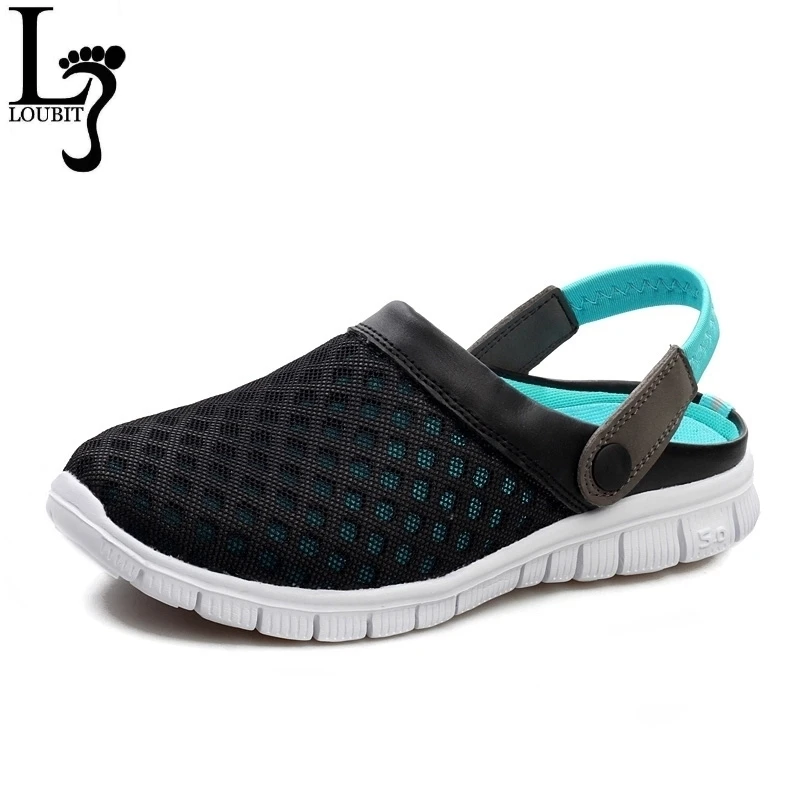 Сандалии мужские дышащие плоская подошва Повседневная модная обувь серые лето