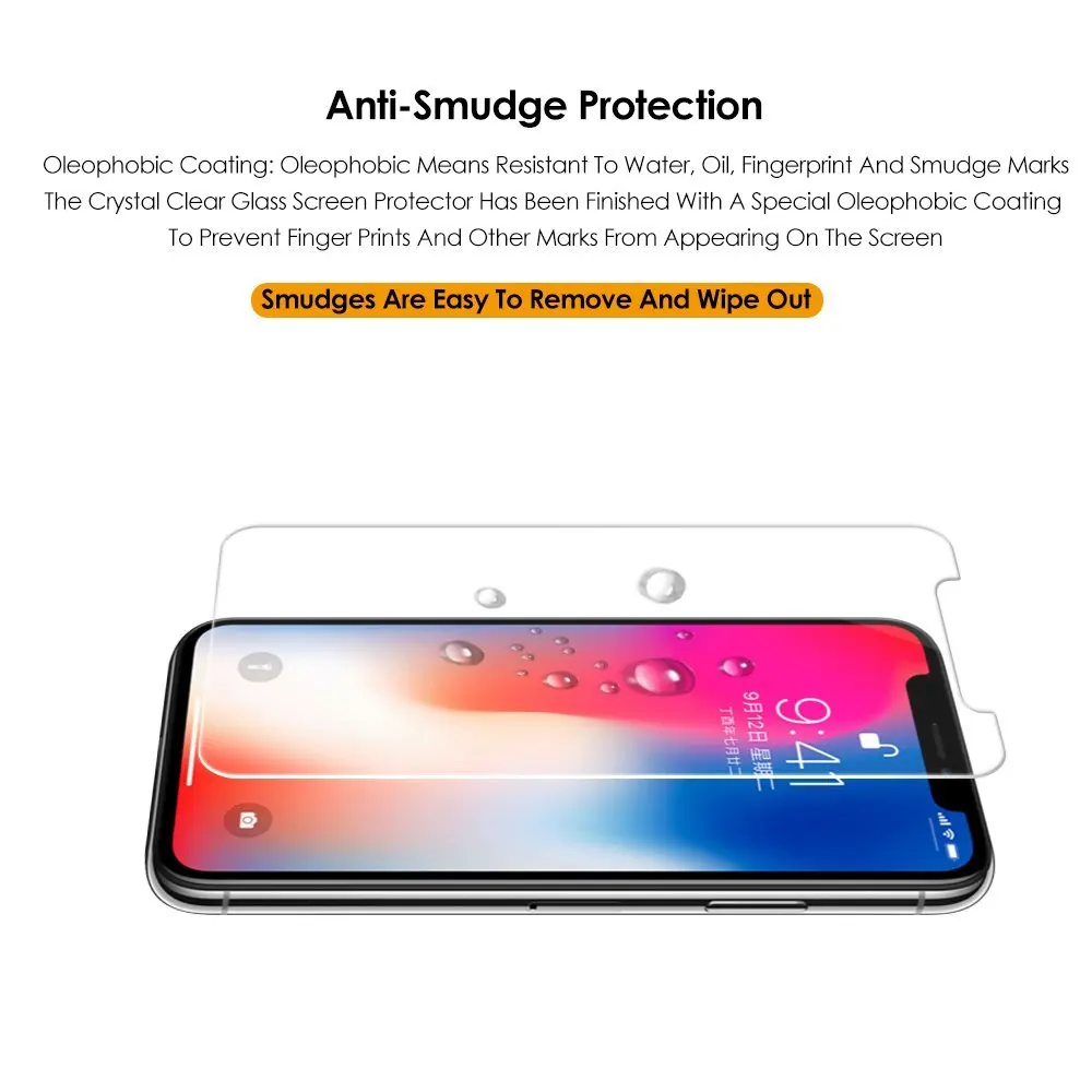Enchicas 2 пакеты защитный Плёнки крышка для iPhone X 10 8 7 6 S плюс 5 5S shatteroof щит закаленное
