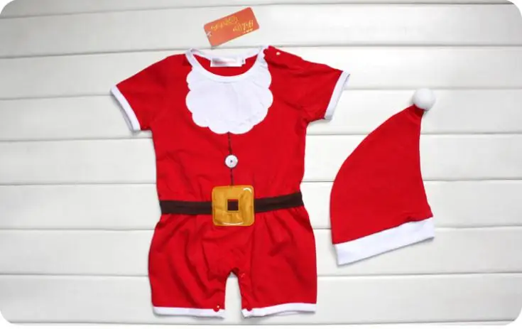 2018 New Arrived Christmas Summer Baby Boy Girls Clothing Set Romper+Hat/Cute Santa Claus Costume | Детская одежда и обувь