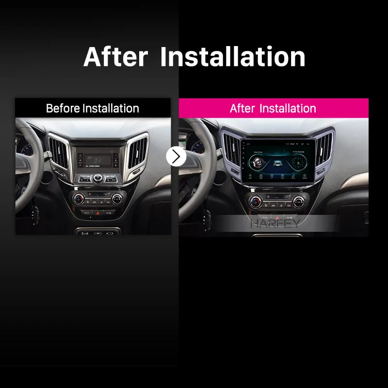 Harfey 9 дюймовый HD сенсорный экран Android 1 Автомобильный GPS радио для Changan CS15 2016-2019 с