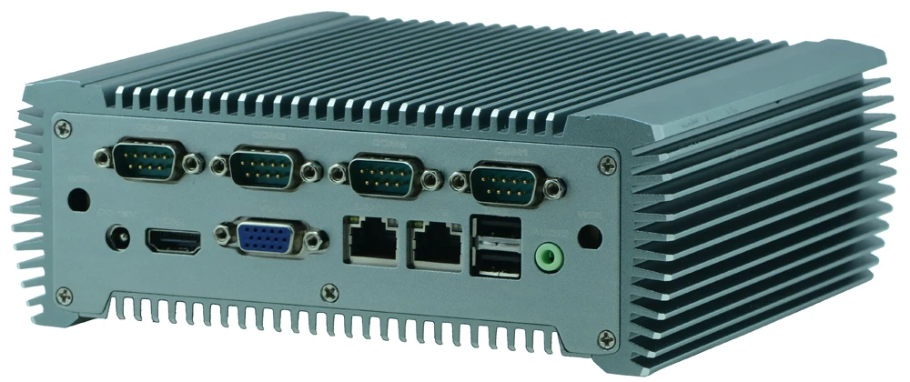 На борту DDR3 4 ГБ X86 Embedded Безвентиляторный Box PC Поддержка Intel 1037U 1.8 ГГц dual-core CPU |