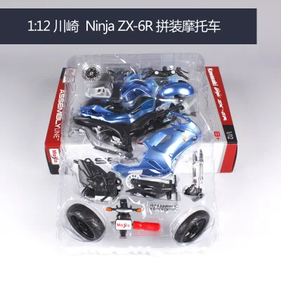 Красный Maisto 1:12 Kawasaki ZX-14 собранная модель мотоцикла из сплава модель мотоцикла собранная DIY игрушка инструменты - Цвет: Красный