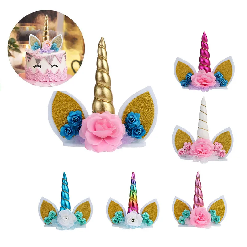 Вечерние одноразовые столовые приборы с единорогом вечерние украшения для дня