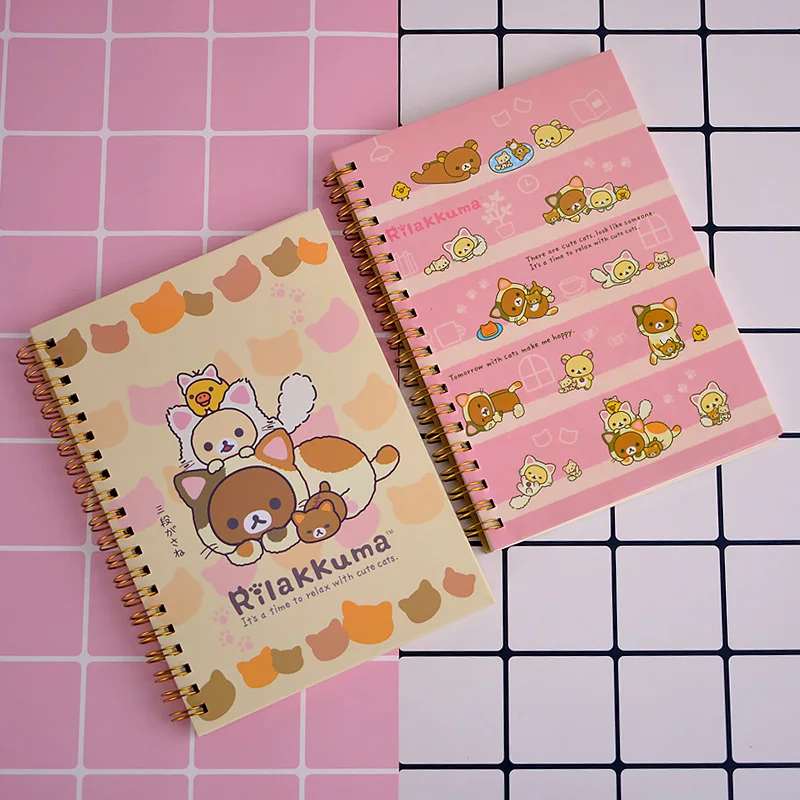 Милый японский мультяшный блокнот Rilakkuma дневник ежедневник карманная книга