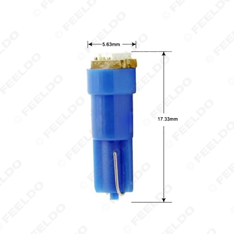 FEELDO 50 шт. T5 1206 3 SMD 0 1 Вт приборной панели автомобиля боковые светодиодные лампы 12 В