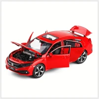 132 high simulation civic car model6 open door simulation sound and light toysnew products hot