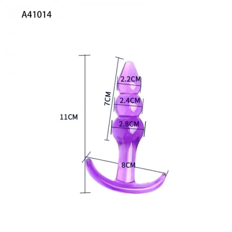 1 шт. желе Анальная пробка Горячая новинка начального уровня Силиконовые