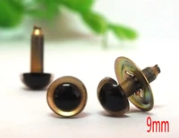 free shipping gold safety eyes plastic doll eyes with washers 9mm