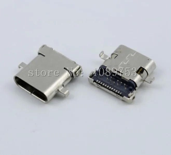 10 шт. USB 3 1 Type C гнездовой разъем 24pin 0 мм 90 градусов высокоскоростной DIY