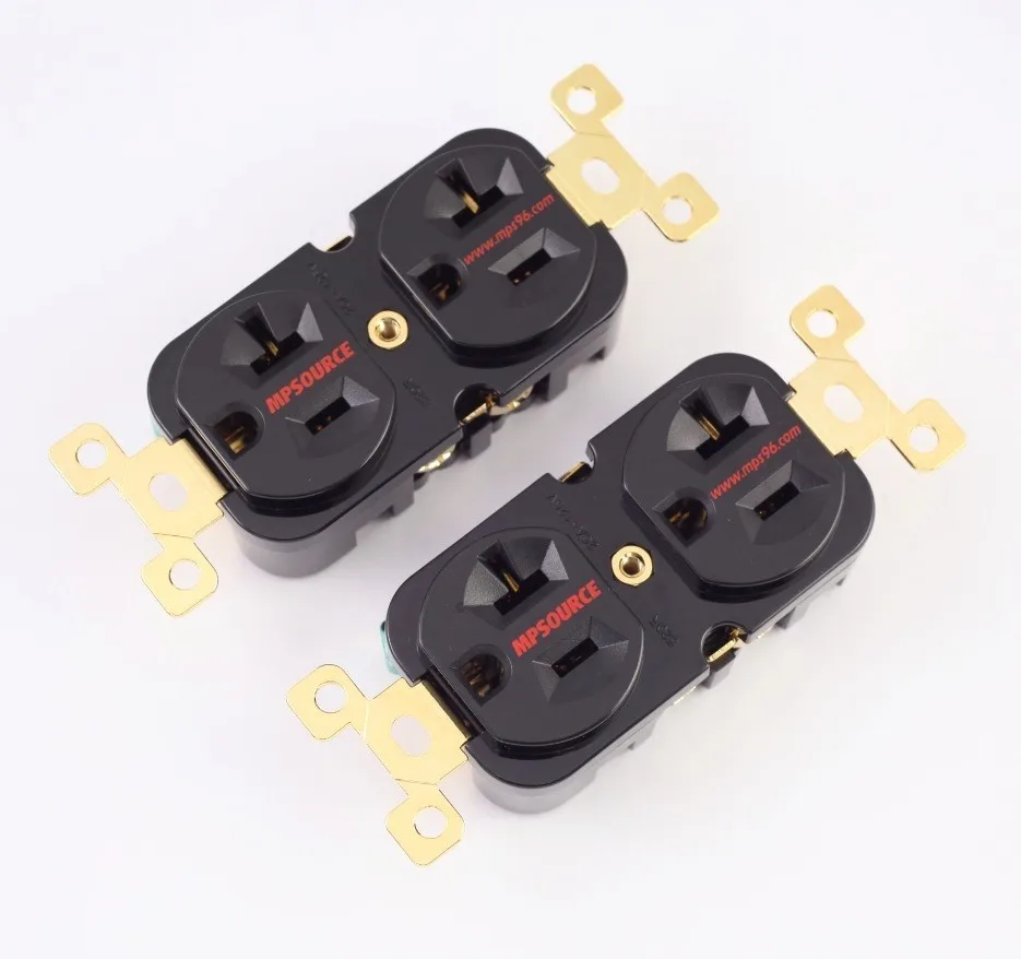 MPS BX HiFi AC power Strip AC адаптер питания вилка аудио разъем 24 K позолоченный 1 шт./партия
