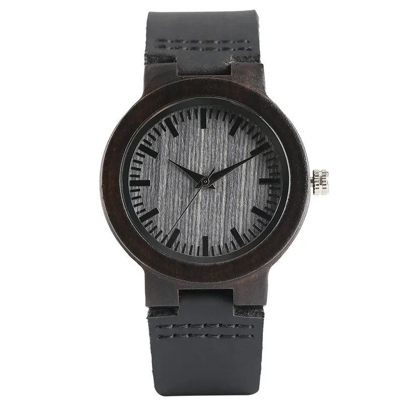 Женские креативные деревянные часы с аналоговым натуральным деревом новый