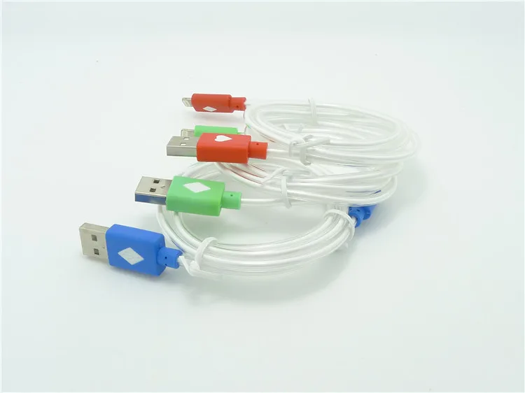 100 см улыбающееся лицо флэш-usb загрузки для iPhone4 4S Люминесценции синхронизации