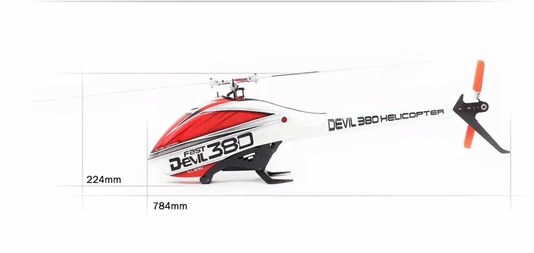ALZRC Devil 380 Быстрый RC вертолет комплект версия без электронного оборудования