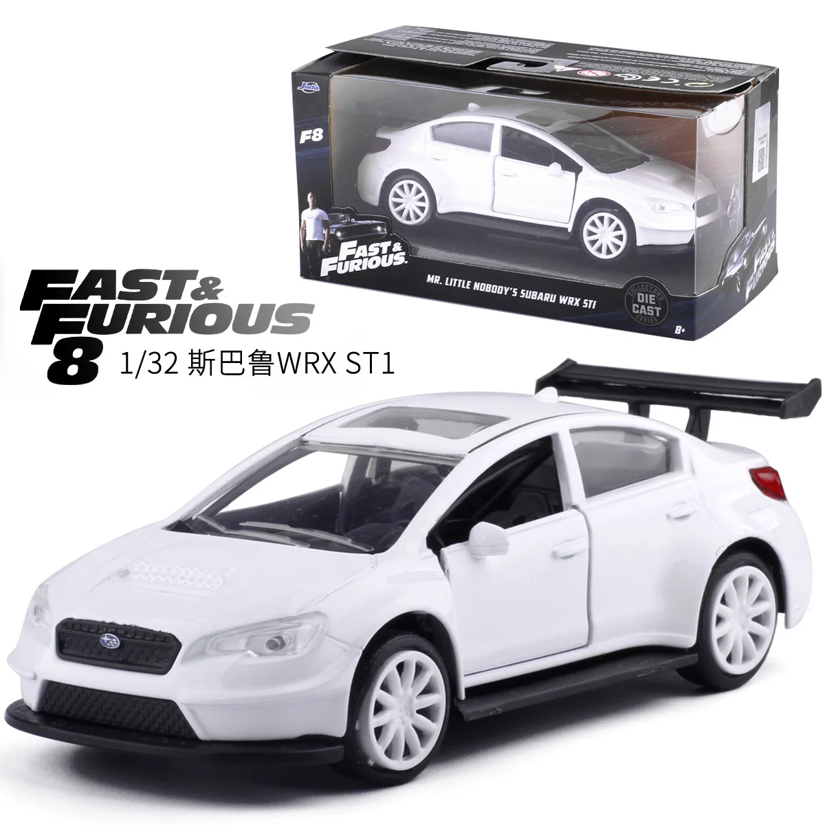 1:32 Jada forrious Alloy Car SUBARU WRX STI Metal Diecasts классическая модель игрушечных автомобилей