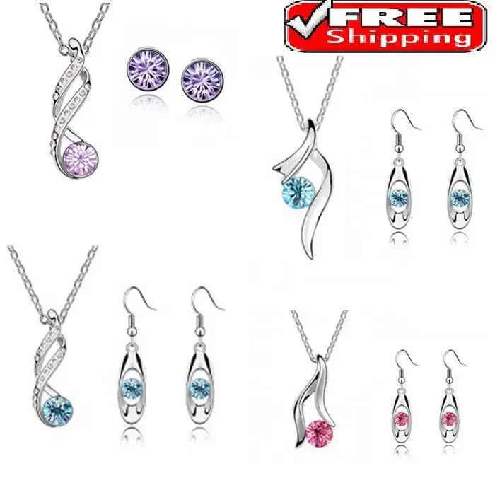 Новинка 2014 оптовые продажи австрийский кристалл свадебные комплекты ювелирных