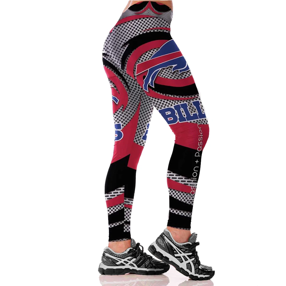 Цифровой printingelastic повседневные штаны розовый черный синий Письма Pattern Женщины