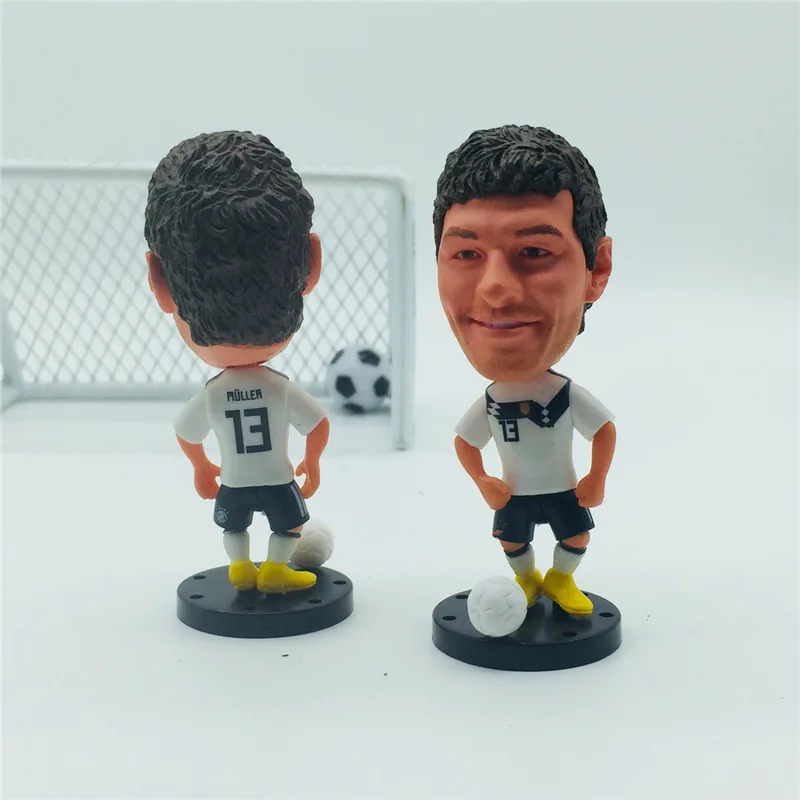 Soccerwe база подвижная футбольная кукла 2018 национальная команда DE 13 # Muller Doll белый